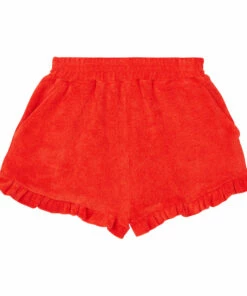 Coupon 👍 Terry Cloth Frill Shorts Red Emile et Ida Fashion Children 🛒