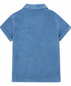 Best Pirce ✔️ Terry Cloth Polo Shirt Blue Zhoe & Tobiah Fashion Children 😍 -Outlet Kids' Fashion Store terry cloth polo shirt blue zhoe tobiah fashion children 2