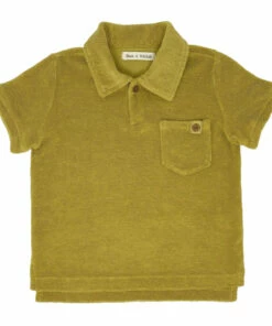 Discount 🔔 Terry Cloth Polo Shirt Ochre Zhoe & Tobiah Fashion Children ✨