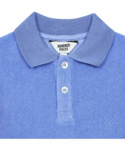 Deals ⭐ Terry Cloth Polo Shirt Blue Hundred Pieces Fashion Teen, Children ✨ -Outlet Kids' Fashion Store terry cloth polo shirtterry cloth polo shirt blue hundred pieces fashion teen children 2
