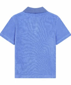 Deals ⭐ Terry Cloth Polo Shirt Blue Hundred Pieces Fashion Teen, Children ✨ -Outlet Kids' Fashion Store terry cloth polo shirtterry cloth polo shirt blue hundred pieces fashion teen children 3