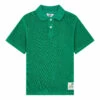 Wholesale 😀 Terry Cloth Polo Shirt Green Hundred Pieces Fashion Teen, Children 👍