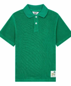 Wholesale 😀 Terry Cloth Polo Shirt Green Hundred Pieces Fashion Teen, Children 👍