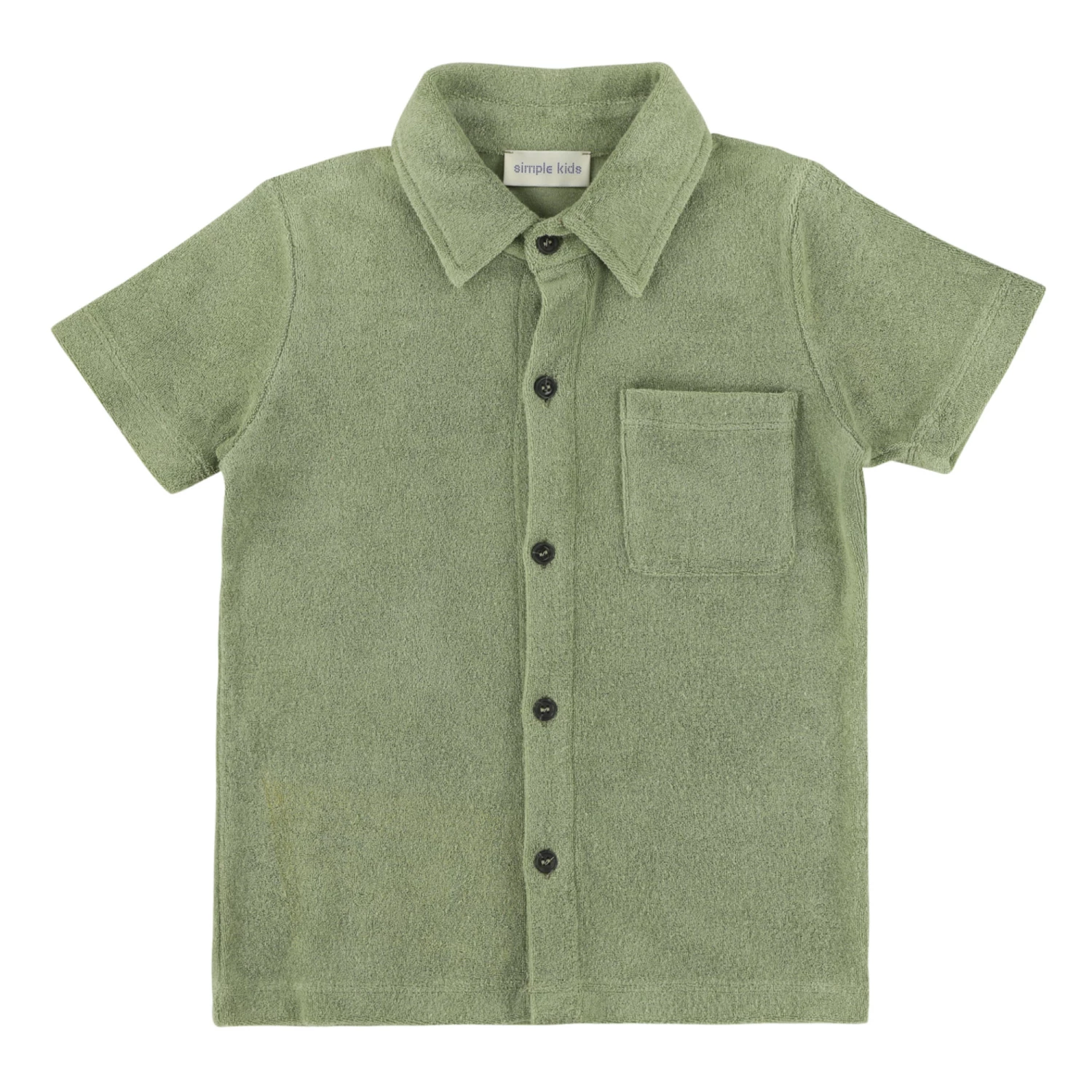 Outlet ๐ Terry Cloth Shirt Olive green Simple Kids Fashion Teen, Children ๐ 1 Outlet ๐ Terry Cloth Shirt Olive green Simple Kids Fashion Teen, Children ๐