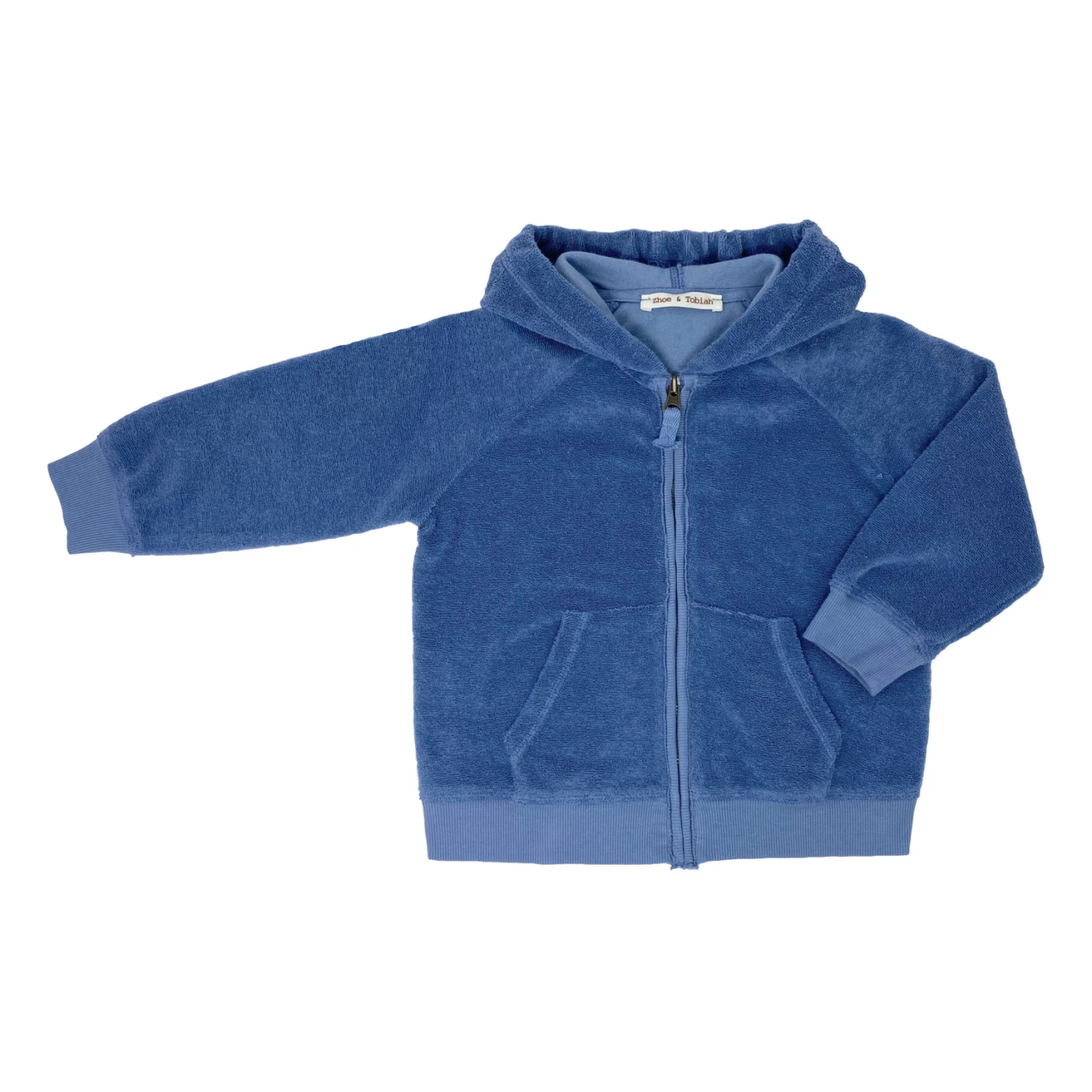 Wholesale ๐ Terry Cloth Zip-Up Hoodie Navy blue Zhoe & Tobiah Fashion Children โ 1 Wholesale ๐ Terry Cloth Zip-Up Hoodie Navy blue Zhoe & Tobiah Fashion Children โ