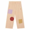 Discount 👍 The Animals Observatory x Smallable Exclusive - Patch Trousers Beige The Animals Observatory Fashion Children 🎉