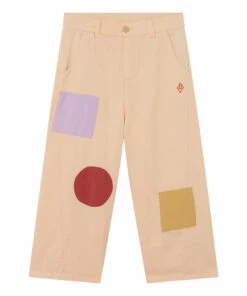 Discount 👍 The Animals Observatory x Smallable Exclusive - Patch Trousers Beige The Animals Observatory Fashion Children 🎉