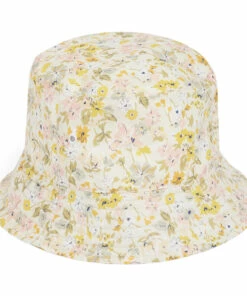 Buy 🎉 Theana Organic Cotton Exclusive Liberty Bucket Hat Ecru Bonpoint Fashion Children ⌛
