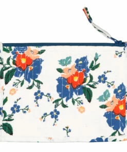 Budget 🤩 Tibetan Flowers Cotton Pouch Blue Lucas du Tertre Fashion Children, Adult ✨