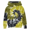 Best deal ⭐ Tie-Dye Hoodie Yellow green Californian Vintage Fashion Teen, Children 🛒