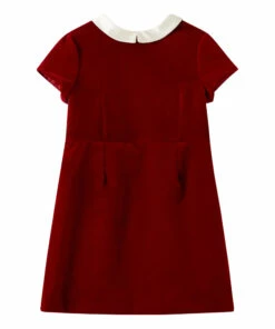 Best deal 👏 Tini Velvet 👗 Dress - 🎅 Christmas Collection - Red Bonpoint Fashion Children ⌛