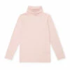 Top 10 👏 Titou Organic Cotton Turtleneck Pale pink Bonton Fashion Children 🔥