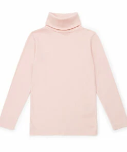 Top 10 👏 Titou Organic Cotton Turtleneck Pale pink Bonton Fashion Children 🔥