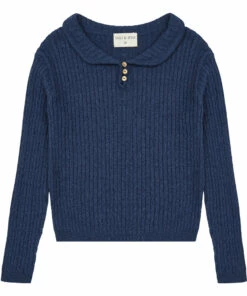Discount 🔥 Tolan Cotton and Cashmere Jumper Petrol blue Yoli & Otis Fashion Children 👍