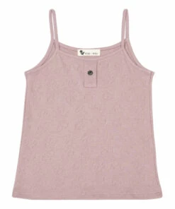 Flash Sale 🎉 Tranquil Tank Top in Organic Cotton Powder pink Risu Risu Fashion Children ⭐