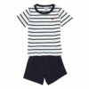 Cheapest 🔔 Trew Striped Pyjama Set Navy blue Petit Bateau Fashion Children 🔔