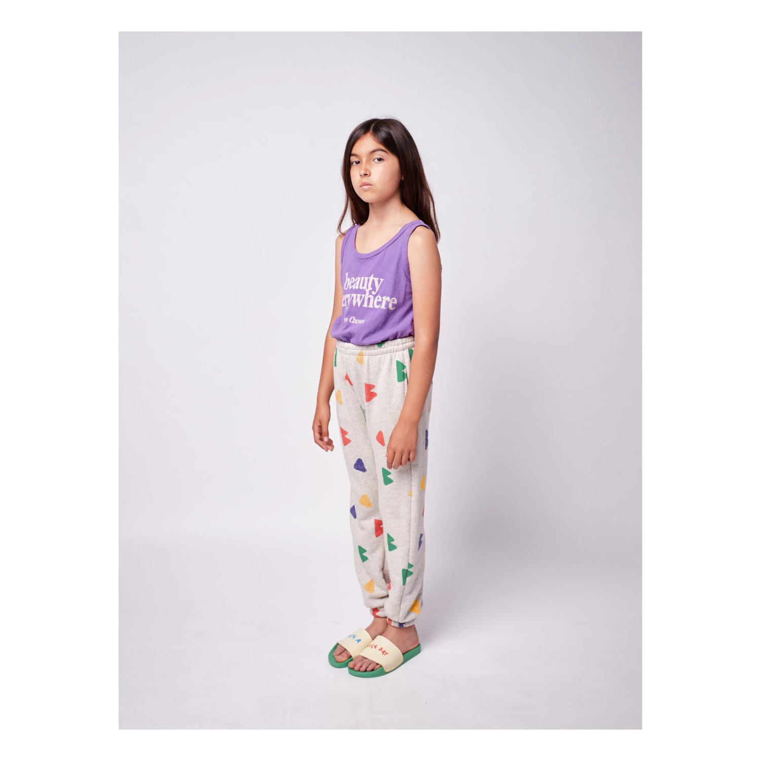 Cheapest ✔️ Triangle Joggers Heather grey Bobo Choses Fashion Children ⌛ 2 Cheapest ✔️ Triangle Joggers Heather grey Bobo Choses Fashion Children ⌛ - Image 2