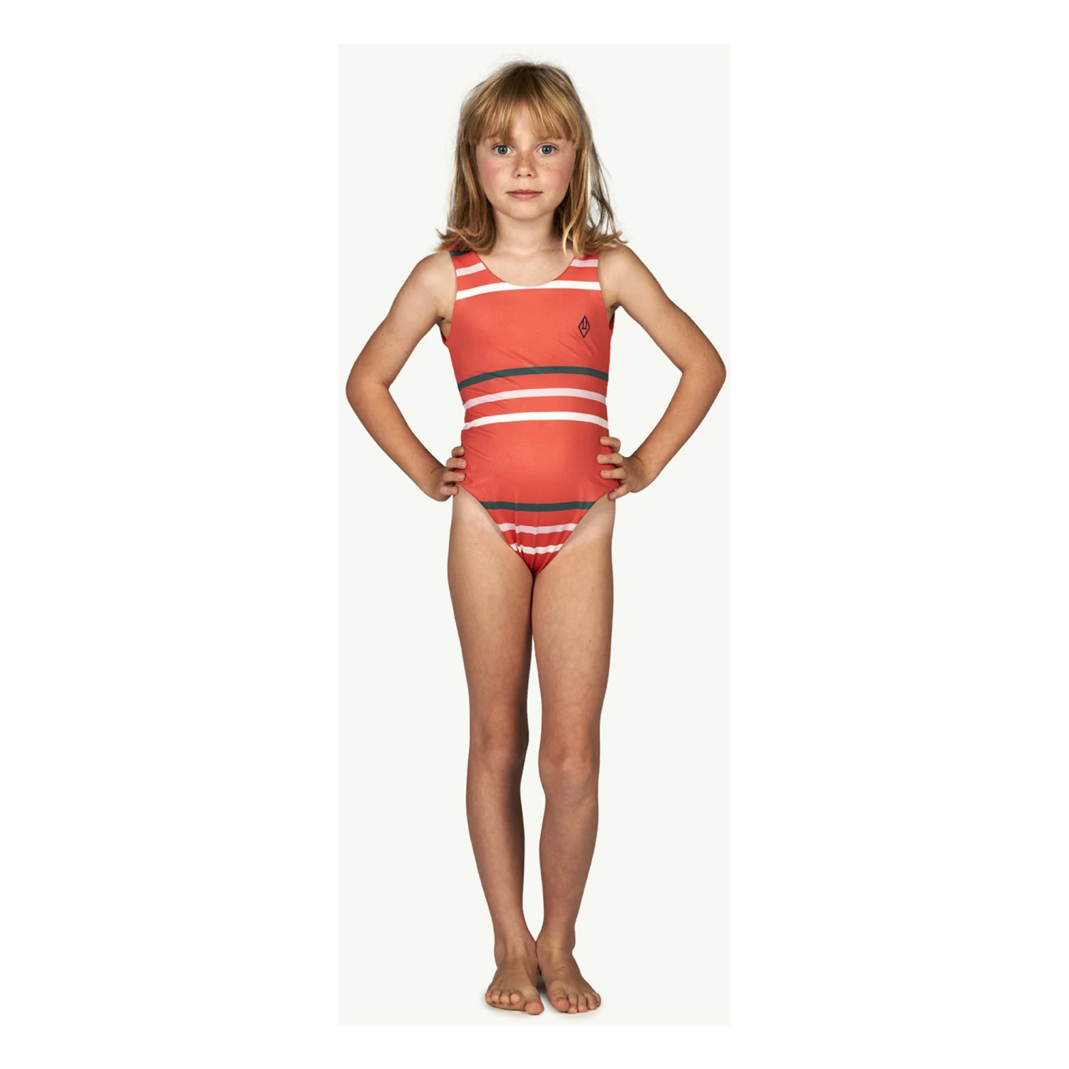 Flash Sale 👏 Trout Recycled Polyester 🩱 Swimsuit Red The Animals Observatory Fashion Children ⌛ 2 Flash Sale 👏 Trout Recycled Polyester 🩱 Swimsuit Red The Animals Observatory Fashion Children ⌛ - Image 2