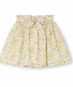 Deals 🤩 Tuie Organic Cotton Exclusive Liberty Skirt Ecru Bonpoint Fashion Children 🔥