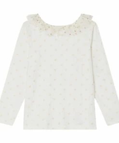 Coupon 💯 Tulle T-shirt - Adult Collection- Ecru Bonpoint Fashion Children 😍 -Outlet Kids' Fashion Store tulle t shirt adult collection ecru bonpoint fashion children 2