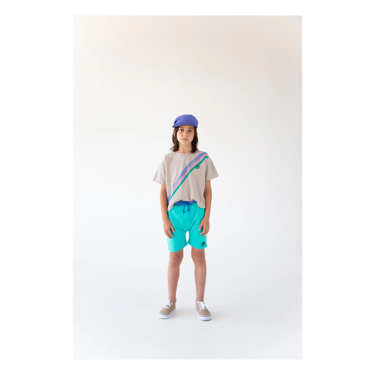 Best Pirce 👍 Two-Tone Shorts Blue Wander & Wonder Fashion Children 😍 2 Best Pirce 👍 Two-Tone Shorts Blue Wander & Wonder Fashion Children 😍 - Image 2