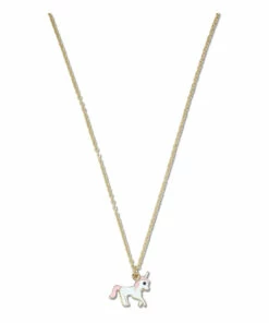 Wholesale 🎁 Unicorn Necklace Gold Milk x Soda Fashion Children ✨