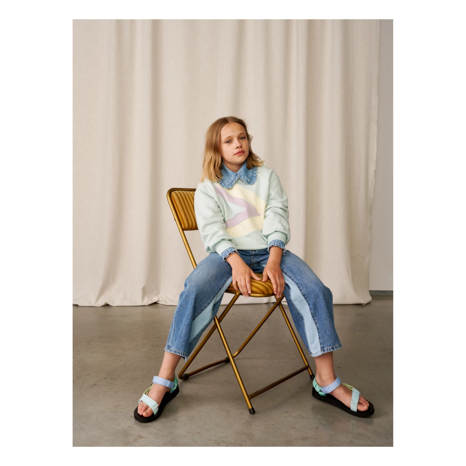 Wholesale โ๏ธ Vaja Sweatshirt Pale blue Bellerose Fashion Teen, Children ๐ฅ 3 Wholesale โ๏ธ Vaja Sweatshirt Pale blue Bellerose Fashion Teen, Children ๐ฅ - Image 3