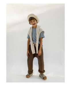 Flash Sale 👏 Valan Organic Cotton Waffle Trousers Chocolate Yoli & Otis Fashion Children 😍 -Outlet Kids' Fashion Store valan organic cotton waffle trousers chocolate yoli otis fashion children 5
