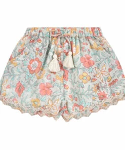 Best deal 💯 Vallaloid Organic Cotton Shorts Blue Louise Misha Fashion Teen, Children 👏