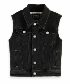 Top 10 🌟 Vest Denim black Scotch & Soda Fashion Teen, Children ⭐