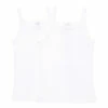 Top 10 😀 Vest Tops - Set of 2 White Petit Bateau Fashion Teen, Children 😍