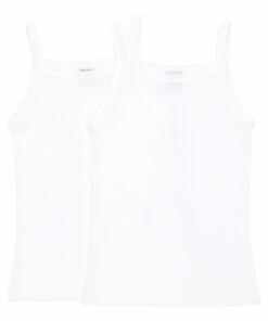 Top 10 😀 Vest Tops - Set of 2 White Petit Bateau Fashion Teen, Children 😍