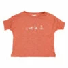 Cheapest 🔔 Vie Organic Slub Cotton T-shirt Terracotta Búho Fashion Children 💯