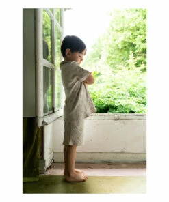 Best Pirce 🧨 Voyageur Pyjama Top & Bottom Set Ecru Risu Risu Fashion Teen, Children 🔔 -Outlet Kids' Fashion Store voyageur pyjama top bottom set ecru risu risu fashion teen children 2