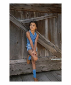 Outlet ✨ Wallis Organic Cotton Shorts Light blue Soor Ploom Fashion Children 🛒 -Outlet Kids' Fashion Store wallis organic cotton shortswallis organic cotton shorts light blue soor ploom fashion children 2