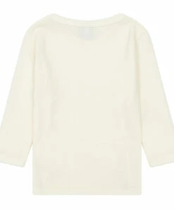 Hot Sale 👍 Wool and Cotton T-shirt Ecru Petit Bateau Fashion Children 😀 -Outlet Kids' Fashion Store wool and cotton t shirtwool and cotton t shirt ecru petit bateau fashion children 1