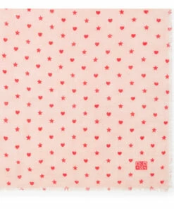 Buy ✨ Woollen Heart Scarf Pale pink Bonton Fashion Children 🛒 -Outlet Kids' Fashion Store woollen heart scarf pale pink bonton fashion children 2
