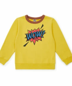 Hot Sale 💯 Wow Organic Cotton Sweatshirt Ochre Bonton Fashion Children 🎉