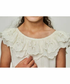 Deals 🤩 Wren Nightgown Blanc/&Eacute;cru Faune Fashion Children 🎉 -Outlet Kids' Fashion Store wren nightgown blanc eacute cru faune fashion children 3