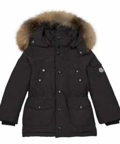 Brand new 💯 Yann Long Down Jacket Black Moncler Fashion Teen, Children 🤩