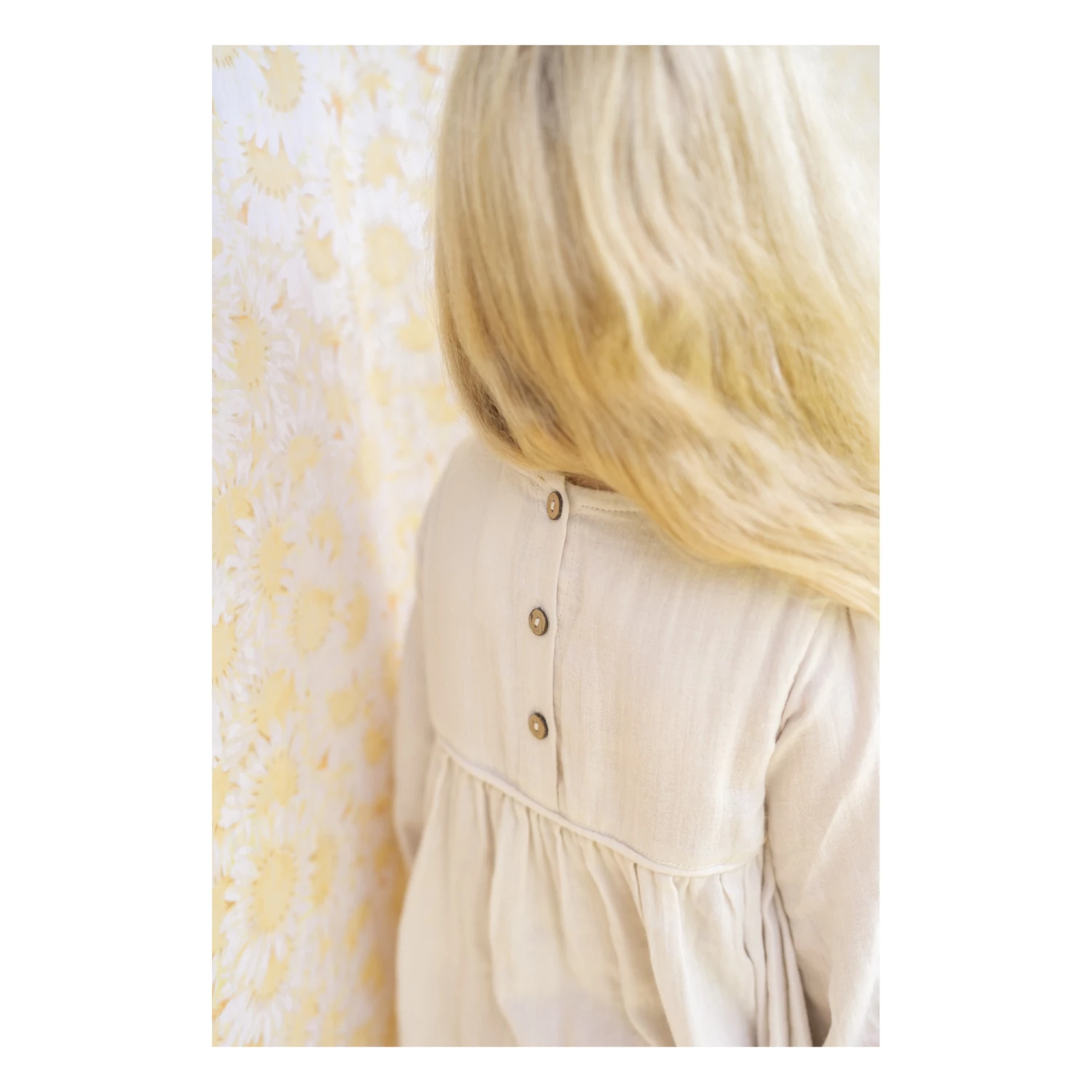 Hot Sale 🎉 Yumi Cotton Muslin 👗 Dress Ecru Illoura the Label Fashion Baby, Children 🎉 2 Hot Sale 🎉 Yumi Cotton Muslin 👗 Dress Ecru Illoura the Label Fashion Baby, Children 🎉 - Image 2