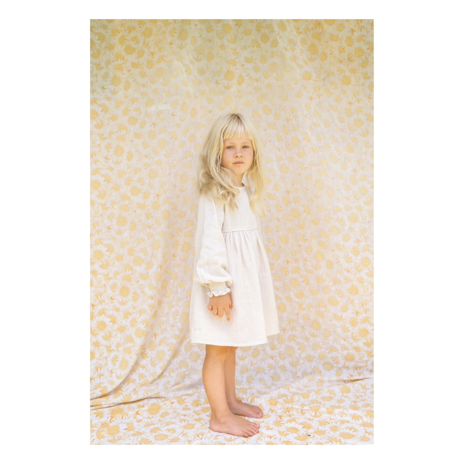 Hot Sale 🎉 Yumi Cotton Muslin 👗 Dress Ecru Illoura the Label Fashion Baby, Children 🎉 3 Hot Sale 🎉 Yumi Cotton Muslin 👗 Dress Ecru Illoura the Label Fashion Baby, Children 🎉 - Image 3