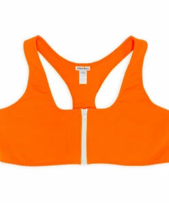 Hot Sale 👍 Zip-Up 👙 Bikini Top Orange Miska Paris Fashion Teen, Children ⭐