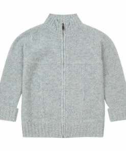 Brand new 👏 Zip-Up Cashmere Cardigan Heather grey Bonpoint Fashion Teen, Children ✔️