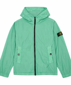 Wholesale 😀 Zip-Up Jacket Green Stone Island Fashion Teen, Children 🔥